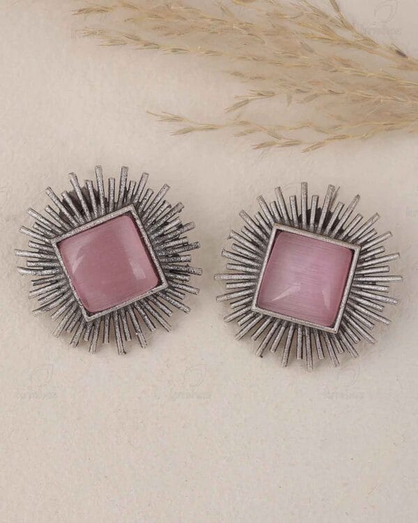 Aditi Pink Stud Earrings